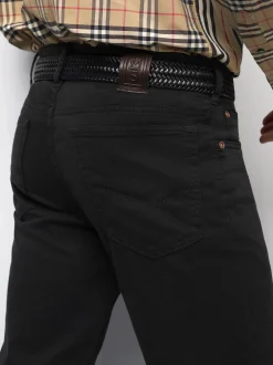 MEYER Herren Chinohose - M5 Five Pocket in schwarz