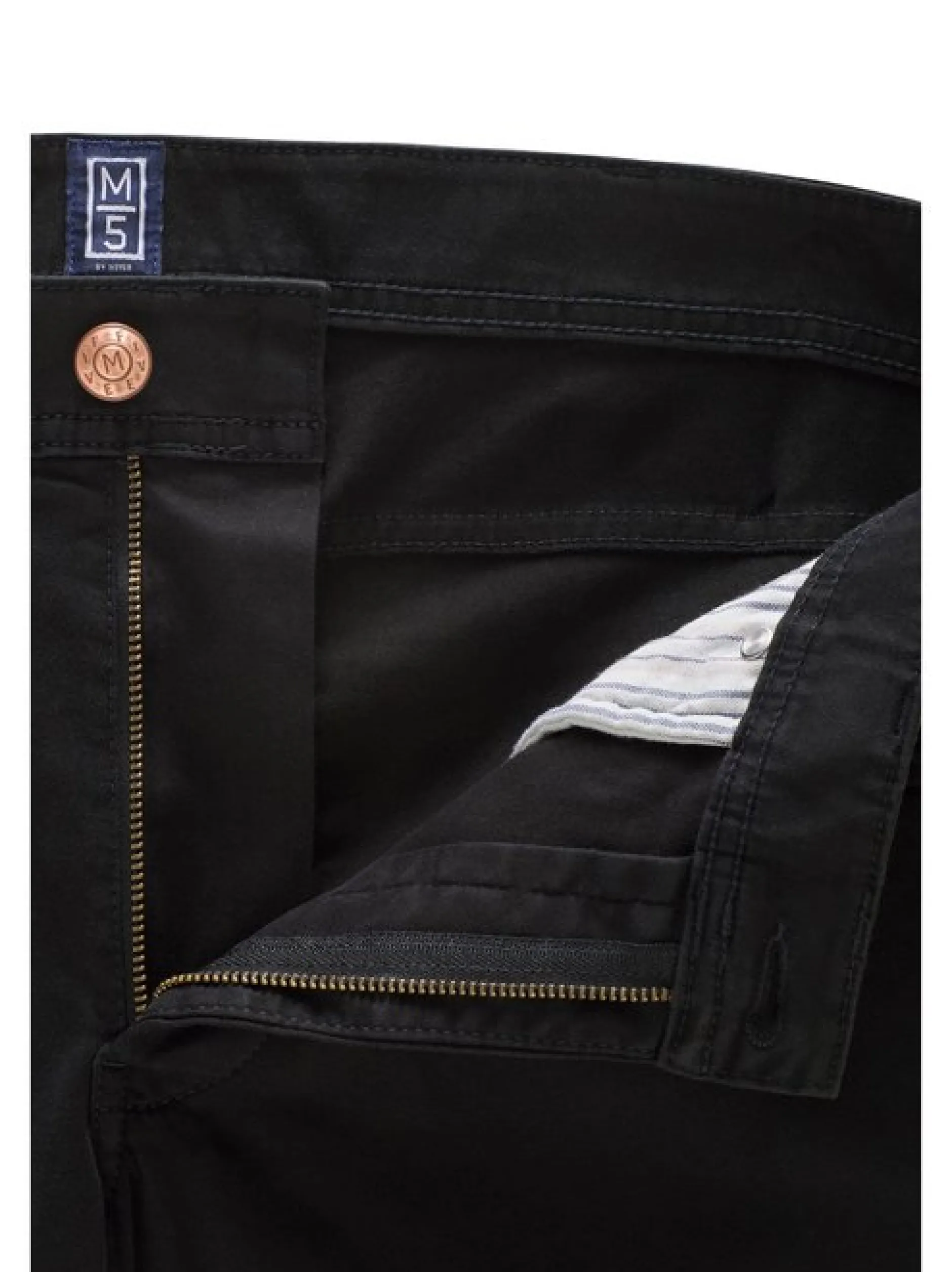 MEYER Herren Chinohose - M5 Five Pocket in schwarz