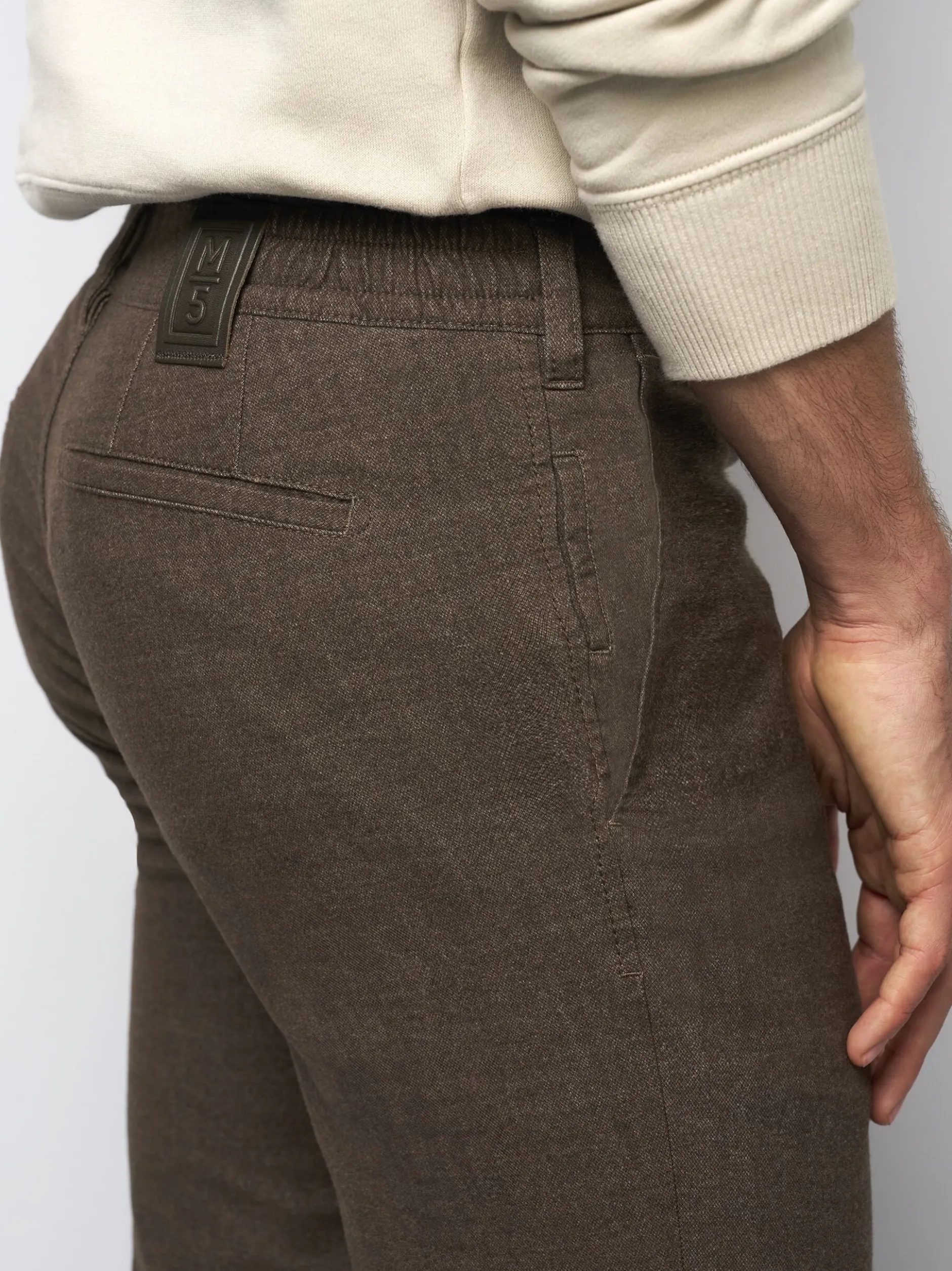 MEYER Herren Chinohose - M5 Move in braun - Länge: lang
