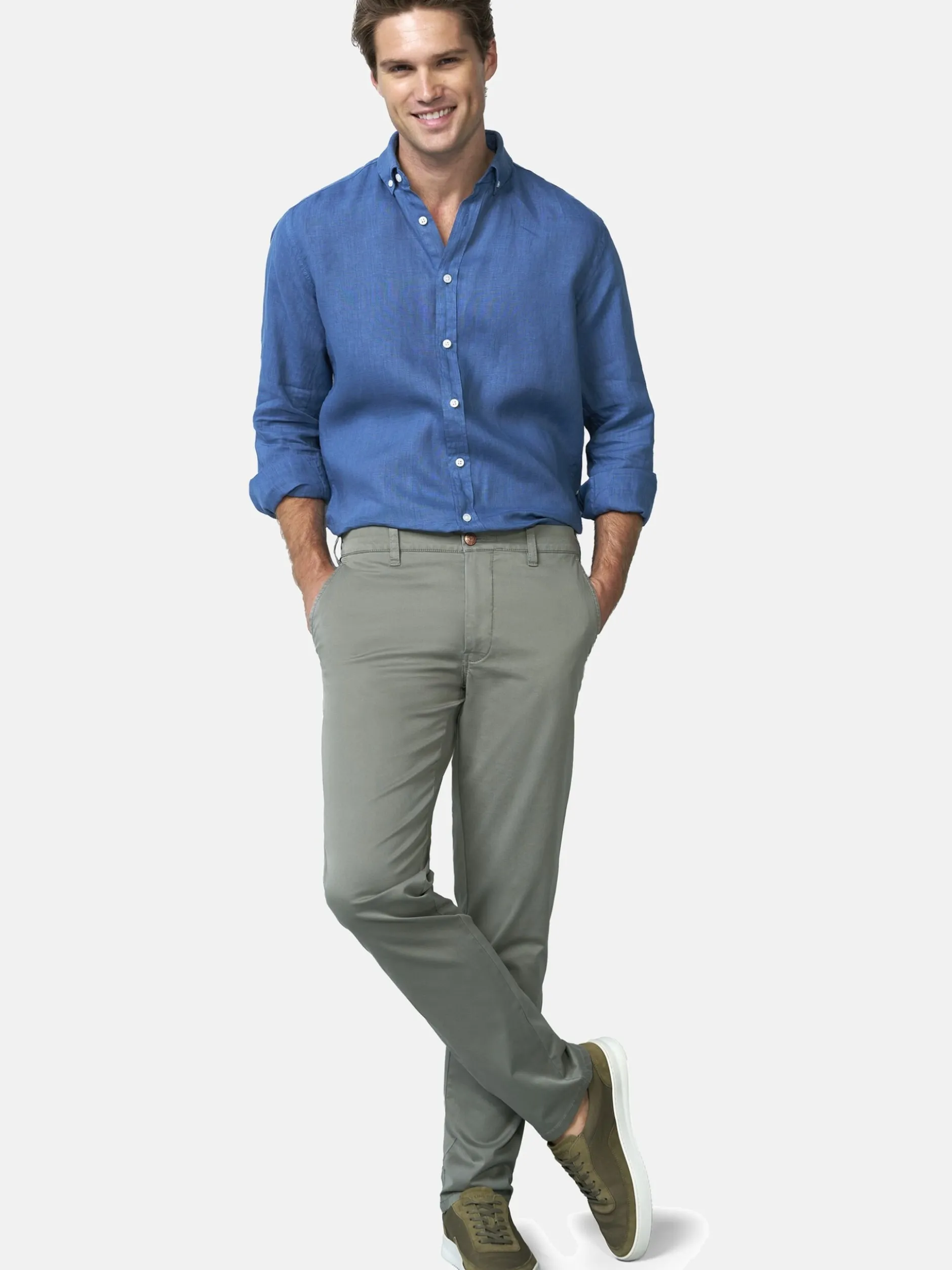MEYER Herren Hosen - M5 Move 1-6024 in oliv
