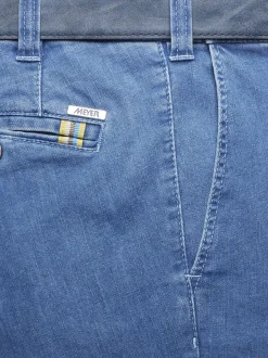 MEYER Herren Jeanshose - Oslo in hellblau - Länge: lang