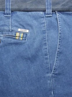 MEYER Herren Jeanshose - Oslo in hellblau - Länge: lang