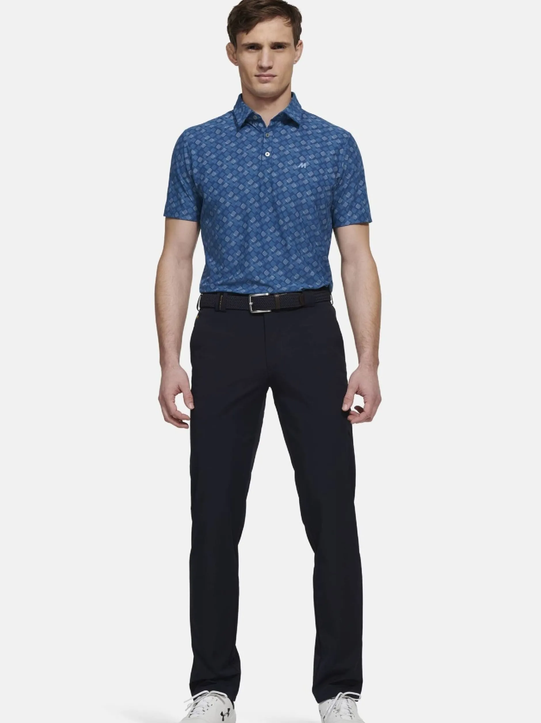 MEYER Herren Polo - Phil in blau - Ärmel: kurzarm
