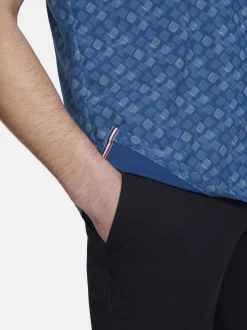 MEYER Herren Polo - Phil in blau - Ärmel: kurzarm