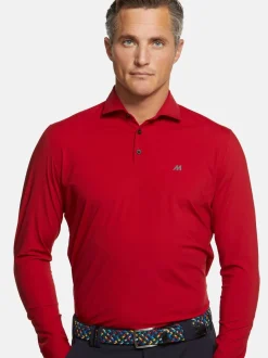 MEYER Herren Poloshirt - Bryson in bordeaux