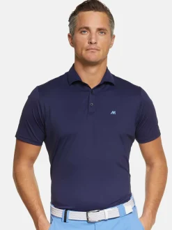 MEYER Herren Poloshirt - Tiger in blau - Ärmel: kurzarm