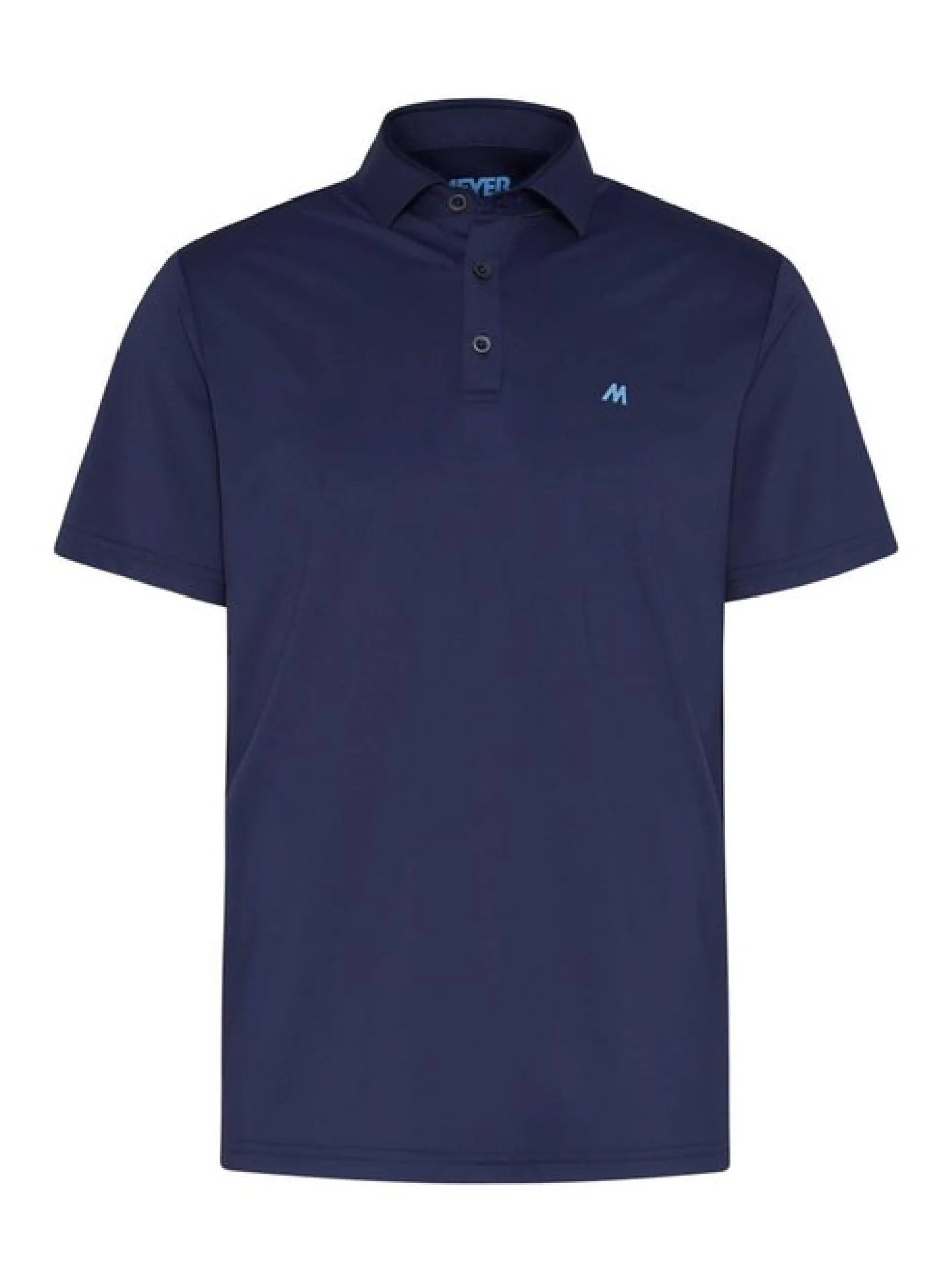 MEYER Herren Poloshirt - Tiger in blau - Ärmel: kurzarm