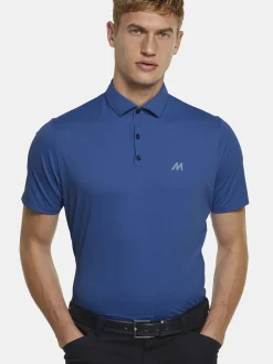 MEYER Herren Poloshirt - Tiger in blau - Ärmel: kurzarm