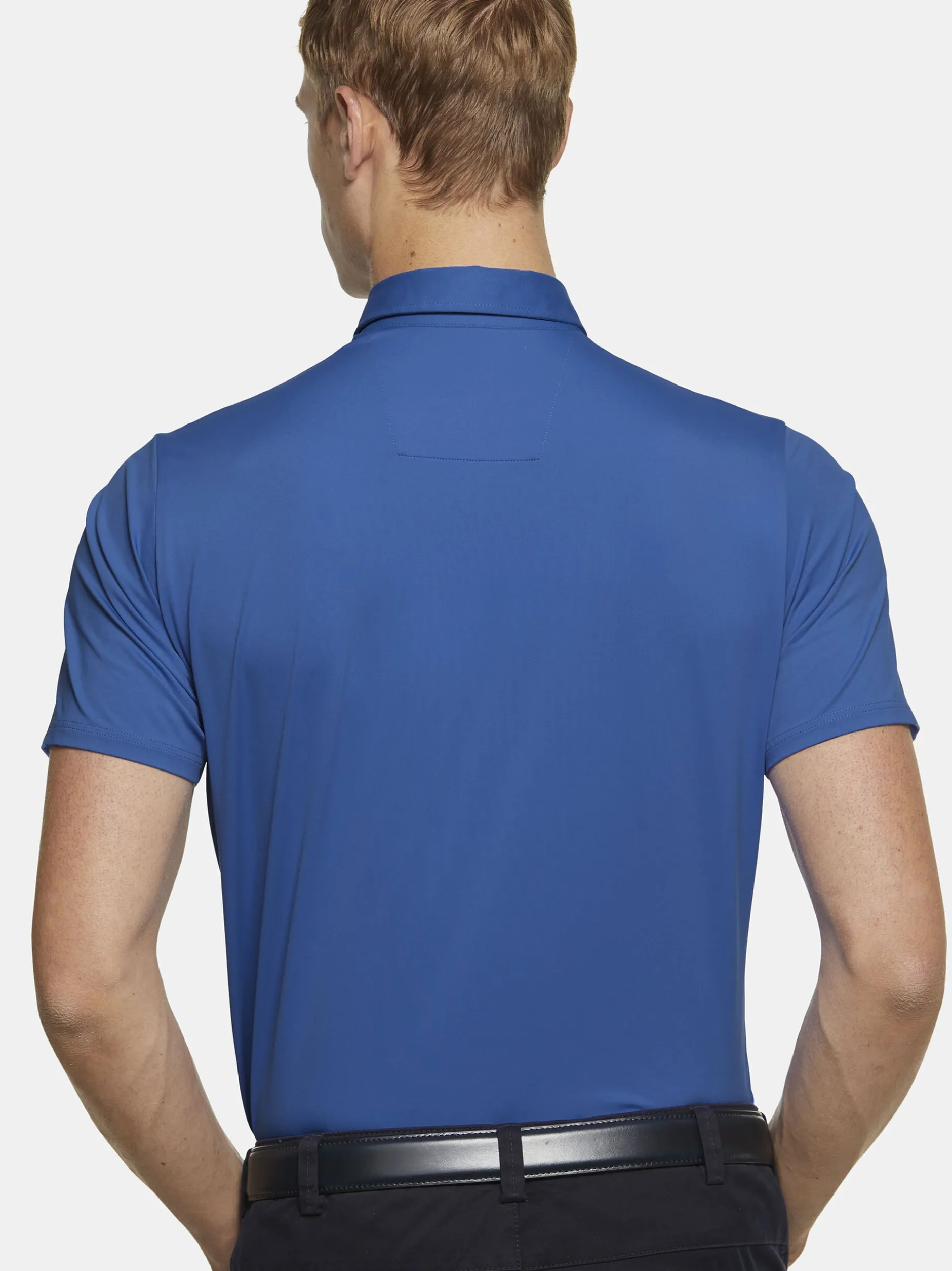 MEYER Herren Poloshirt - Tiger in blau - Ärmel: kurzarm