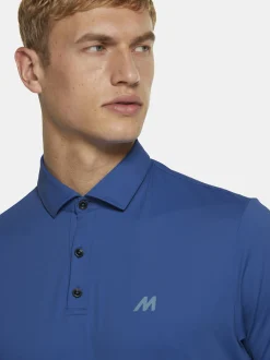 MEYER Herren Poloshirt - Tiger in blau - Ärmel: kurzarm