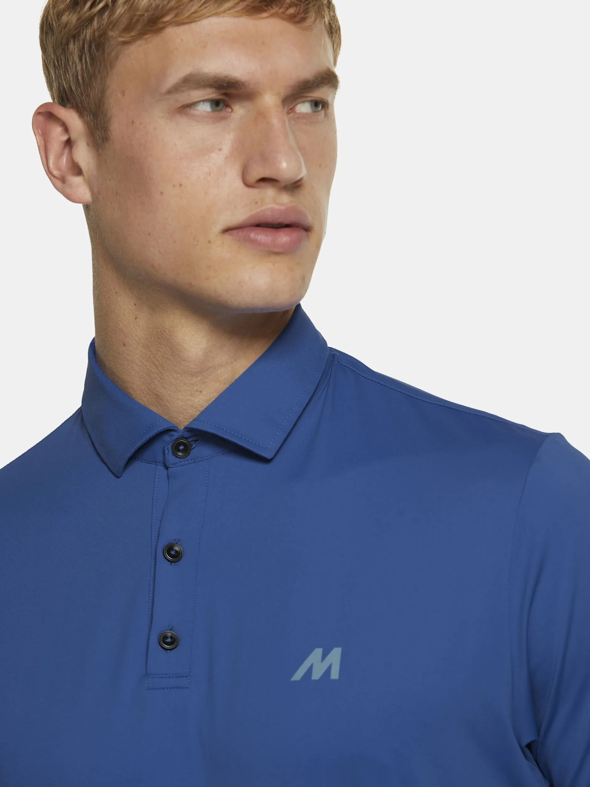 MEYER Herren Poloshirt - Tiger in blau - Ärmel: kurzarm