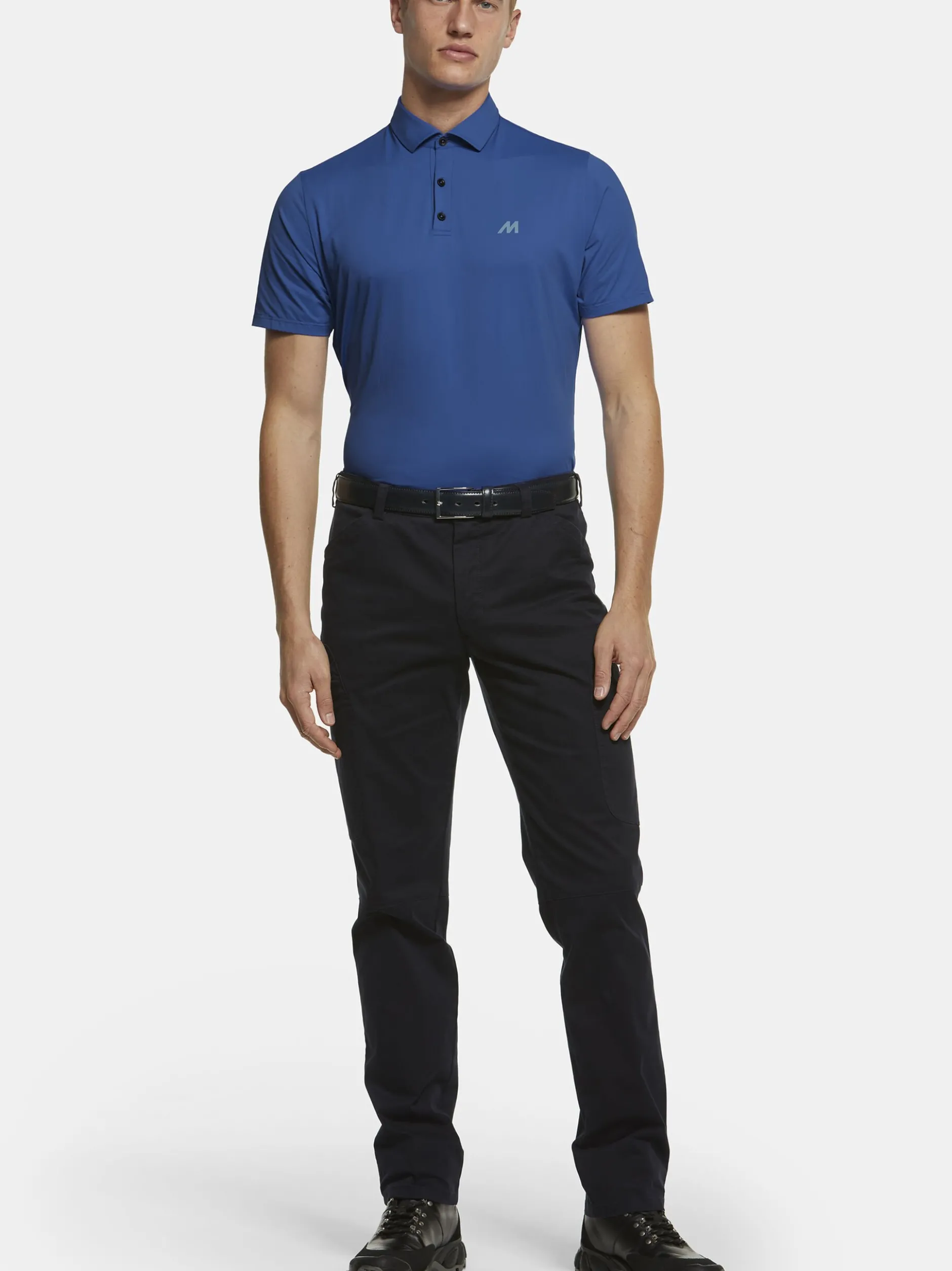 MEYER Herren Poloshirt - Tiger in blau - Ärmel: kurzarm