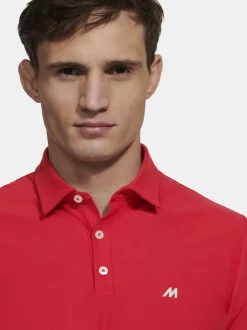 MEYER Herren Poloshirt - Tiger in rot - Ärmel: kurzarm