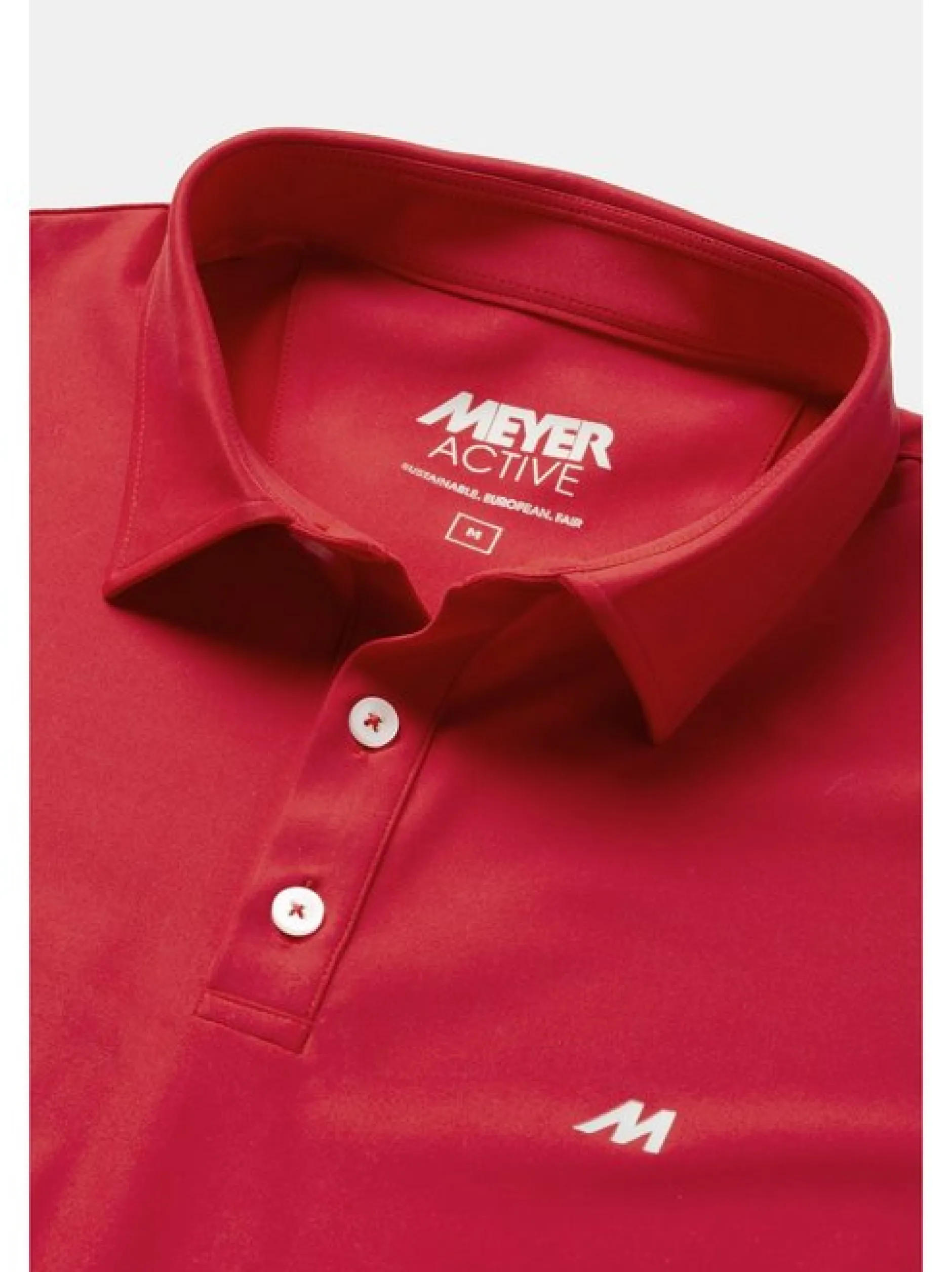 MEYER Herren Poloshirt - Tiger in rot - Ärmel: kurzarm