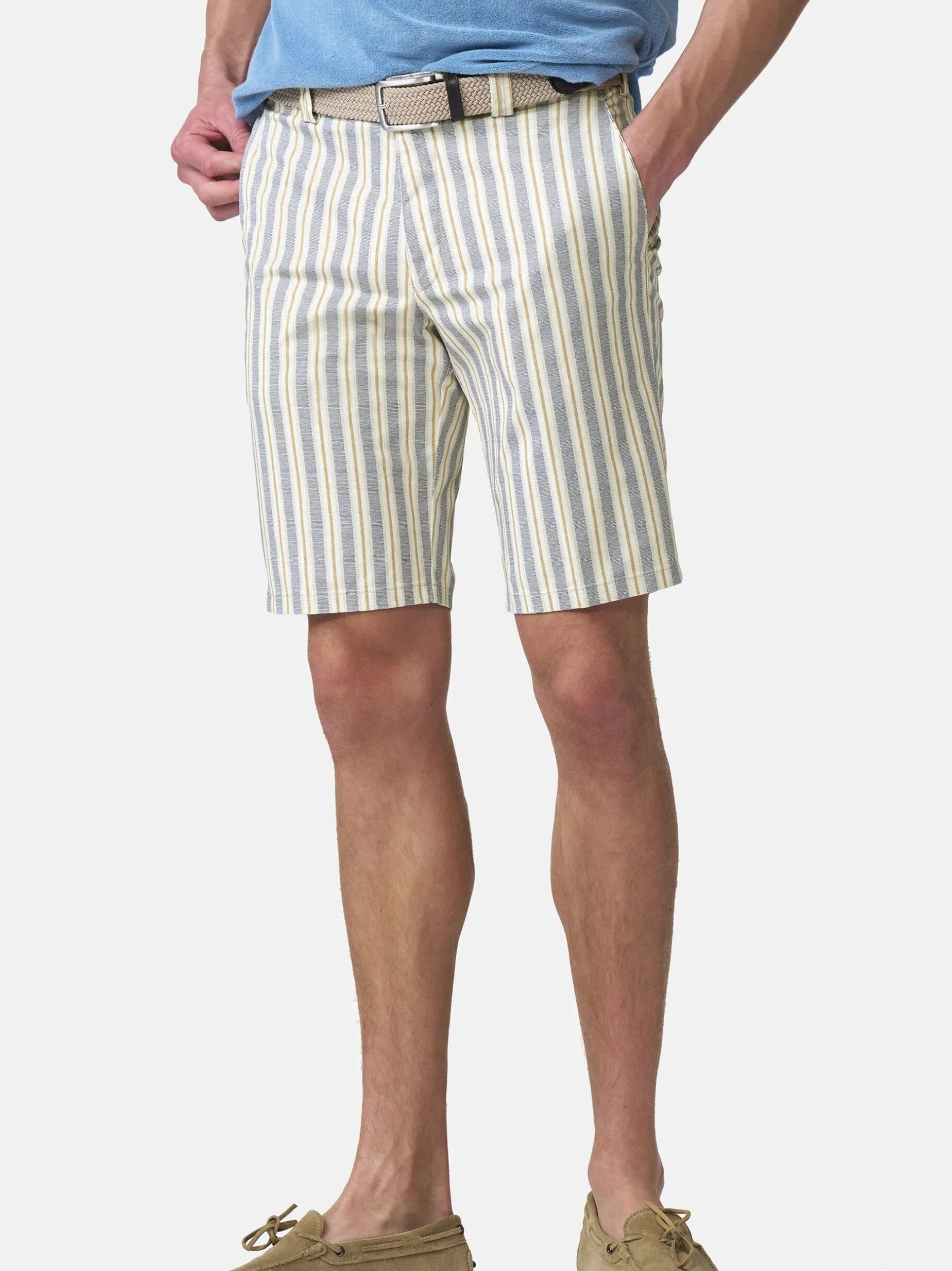 MEYER Herren Shorts B-Palma in blau - Länge: kurz