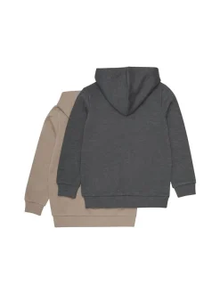 Minymo Jungen Kapuzensweatjacke - MISweat in braun