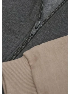 Minymo Jungen Kapuzensweatjacke - MISweat in braun