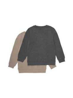 Minymo Jungen Rundhalspullover - MISweatshirt in braun