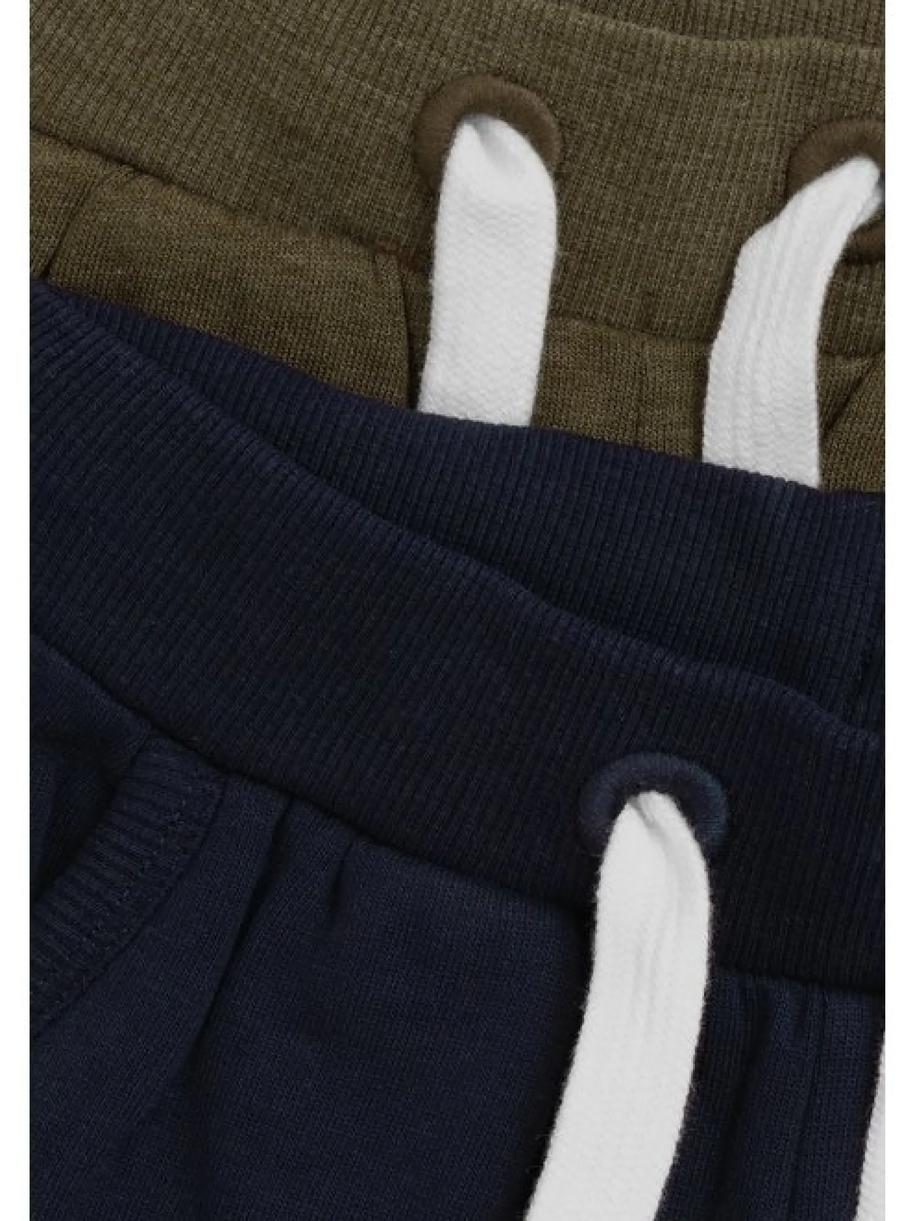 Minymo Jungen Sweatshorts - MIBoys 2er-Pack in oliv