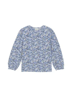 Minymo Kinder Langarmshirt - MIT-shirt in blau