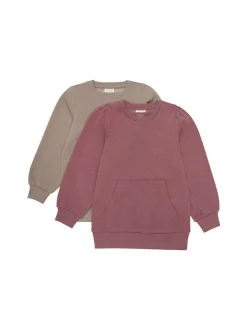 Minymo Mädchen Rundhalspullover - MISweatshirt in bordeaux