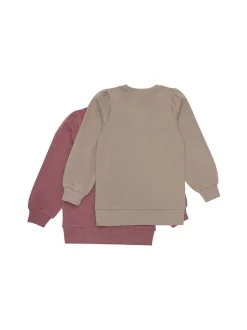 Minymo Mädchen Rundhalspullover - MISweatshirt in bordeaux