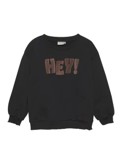 Minymo Mädchen Rundhalspullover - MISweatshirt in schwarz