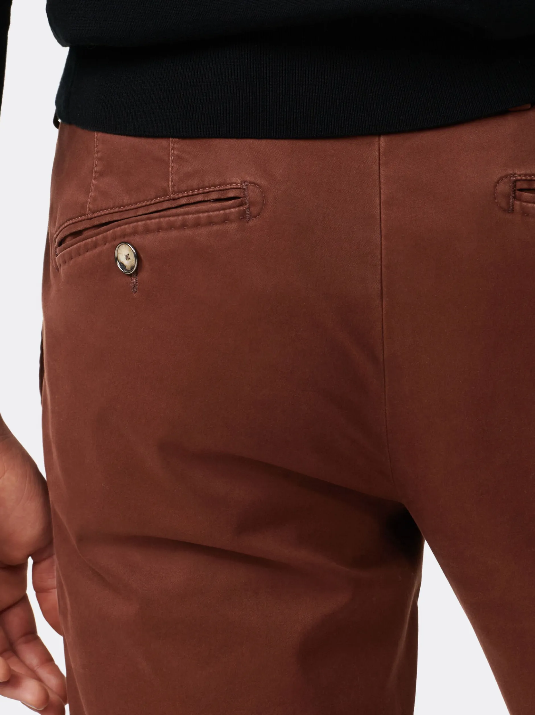 MMX Herren Chino-Hose in braun - Länge: lang