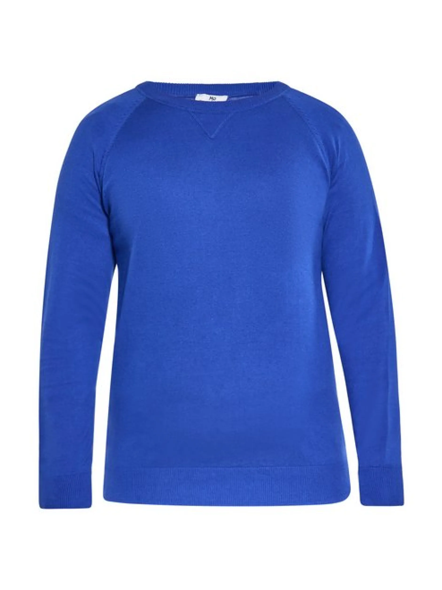 Mo Herren Pullover in blau - Ausschnitt: Rundhals