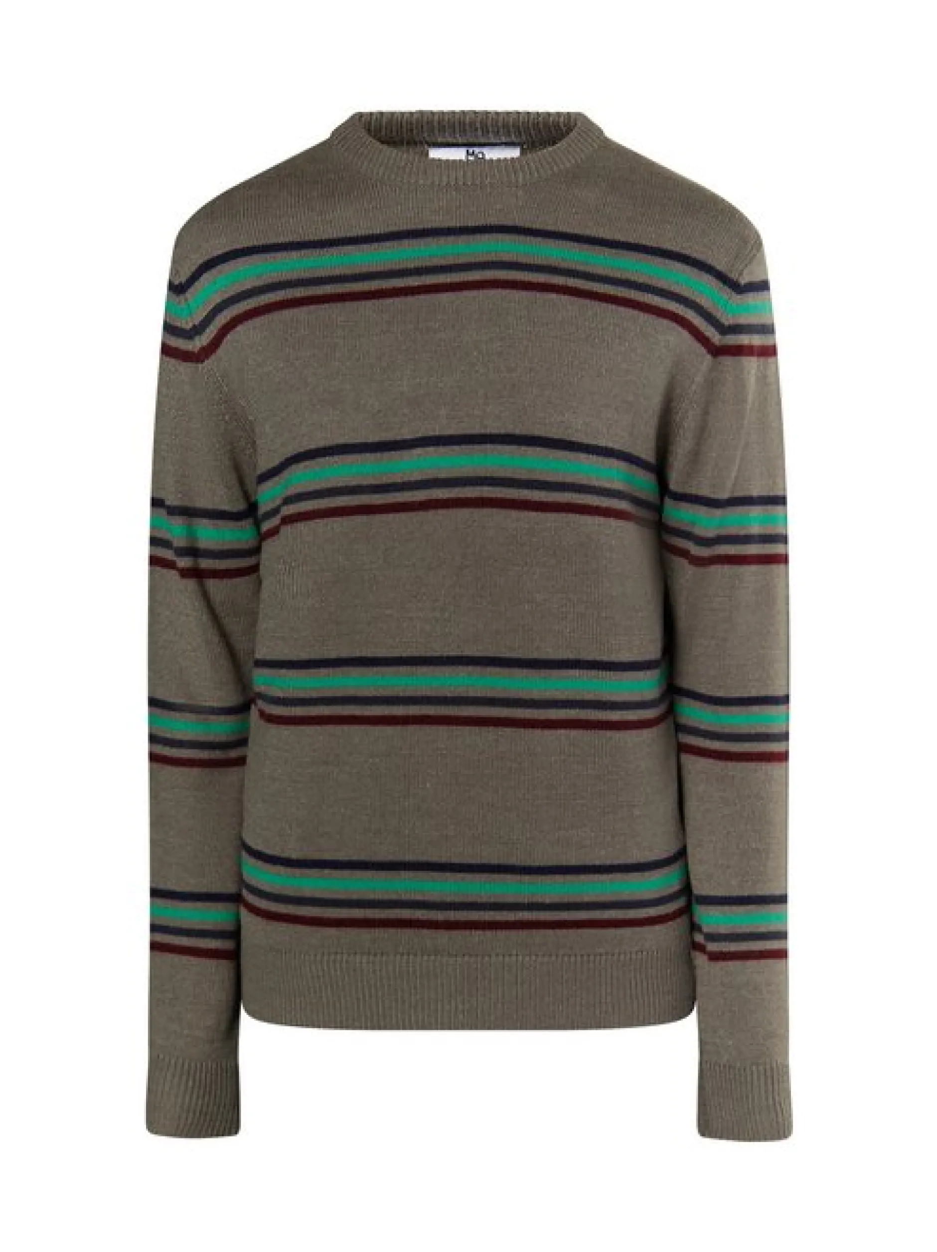Mo Herren Pullover in grau - Ausschnitt: Rundhals