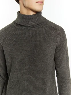 Mo Herren Rollkragenpullover in anthrazit