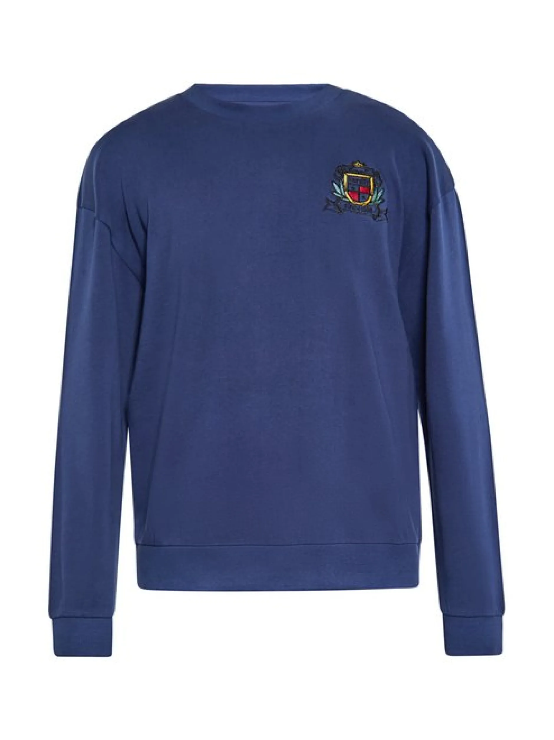 Mo Herren Sweatshirt in marine - Ausschnitt: Rundhals
