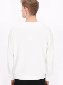 Mo Herren Sweatshirt in weiß - Ausschnitt: Rundhals
