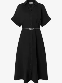 More & More Damen Blusenkleid in schwarz - Länge: lang