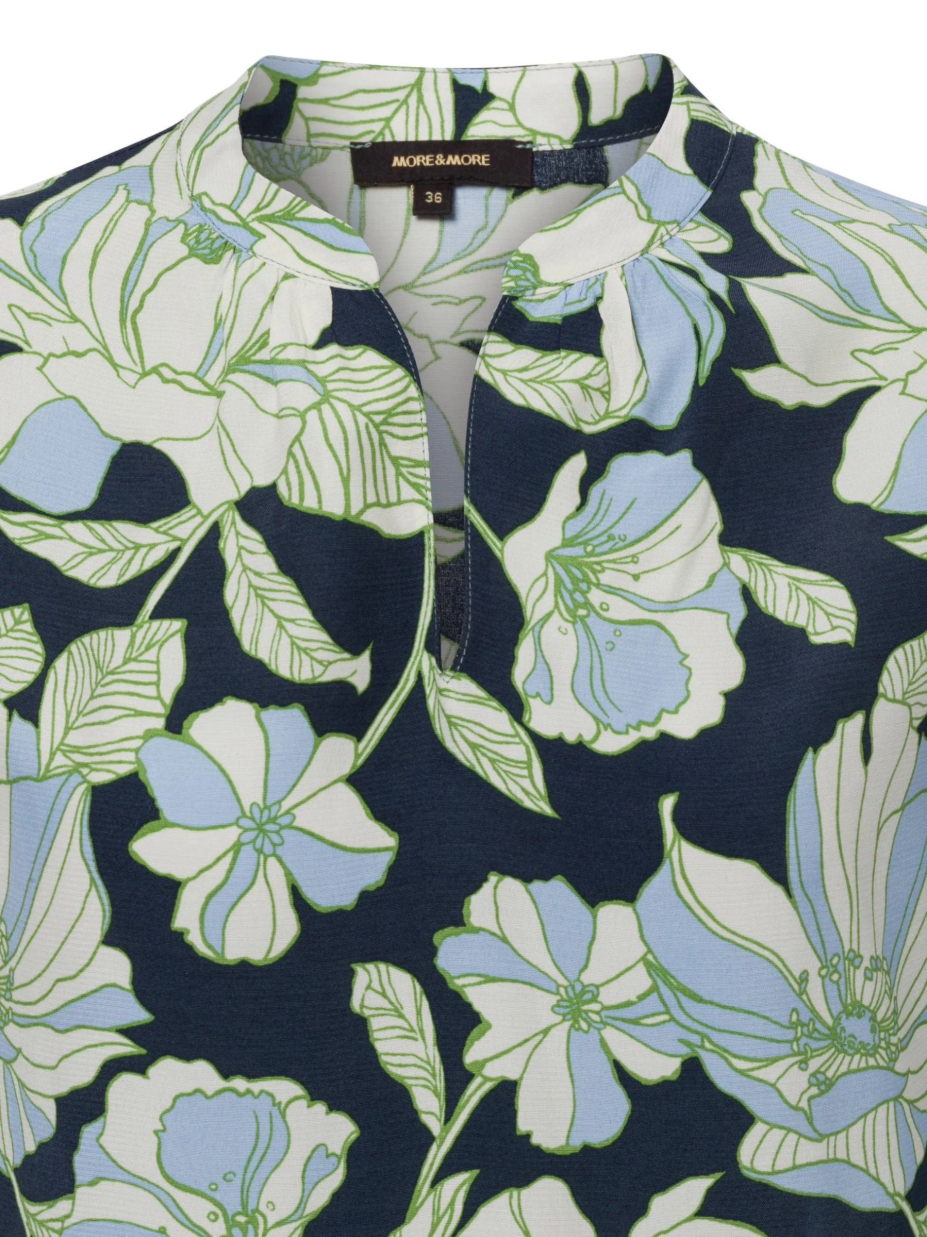 More & More Damen Blusenshirt in petrol ecru