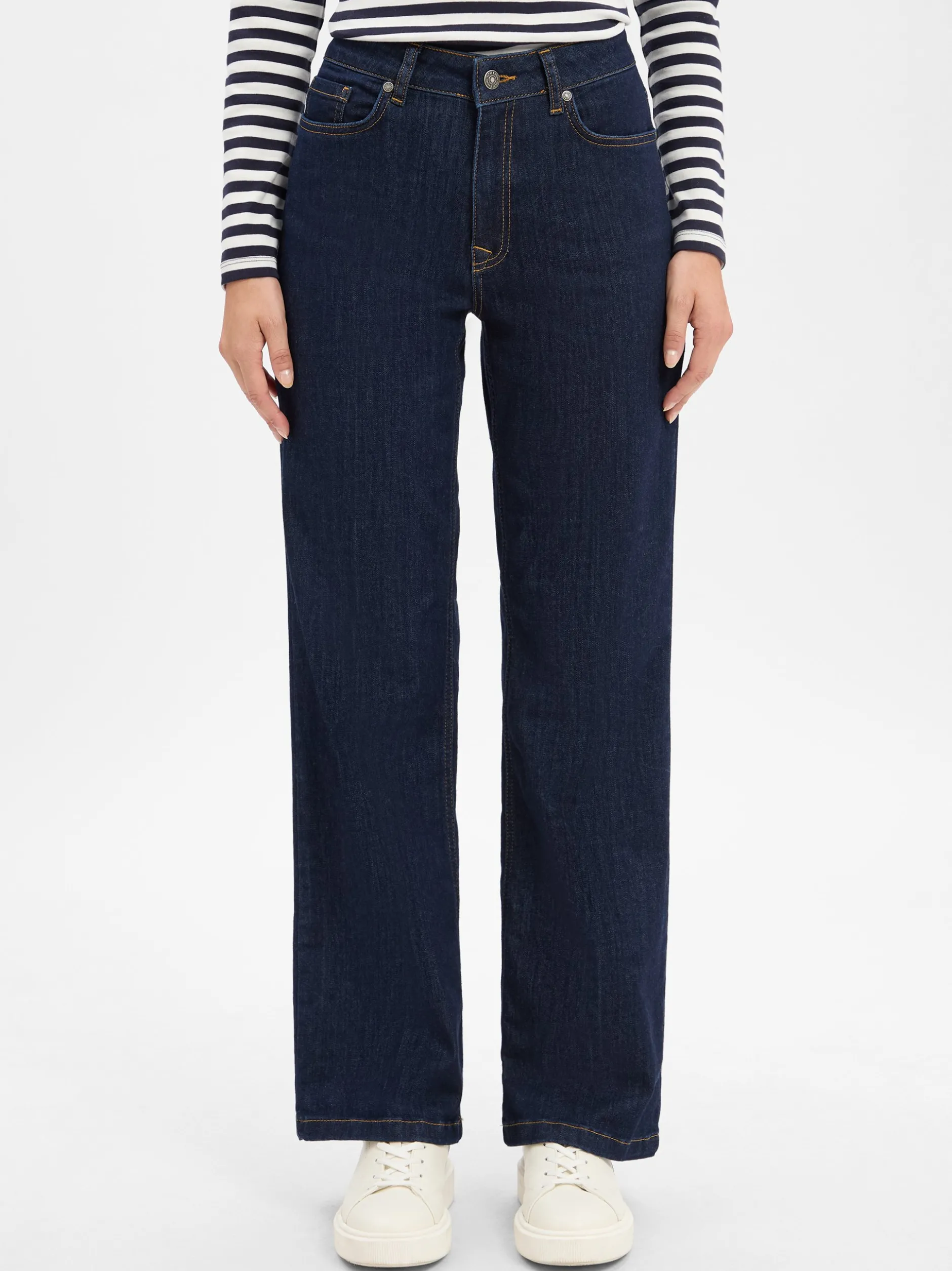 More & More Damen Jeans in marine - Länge: lang