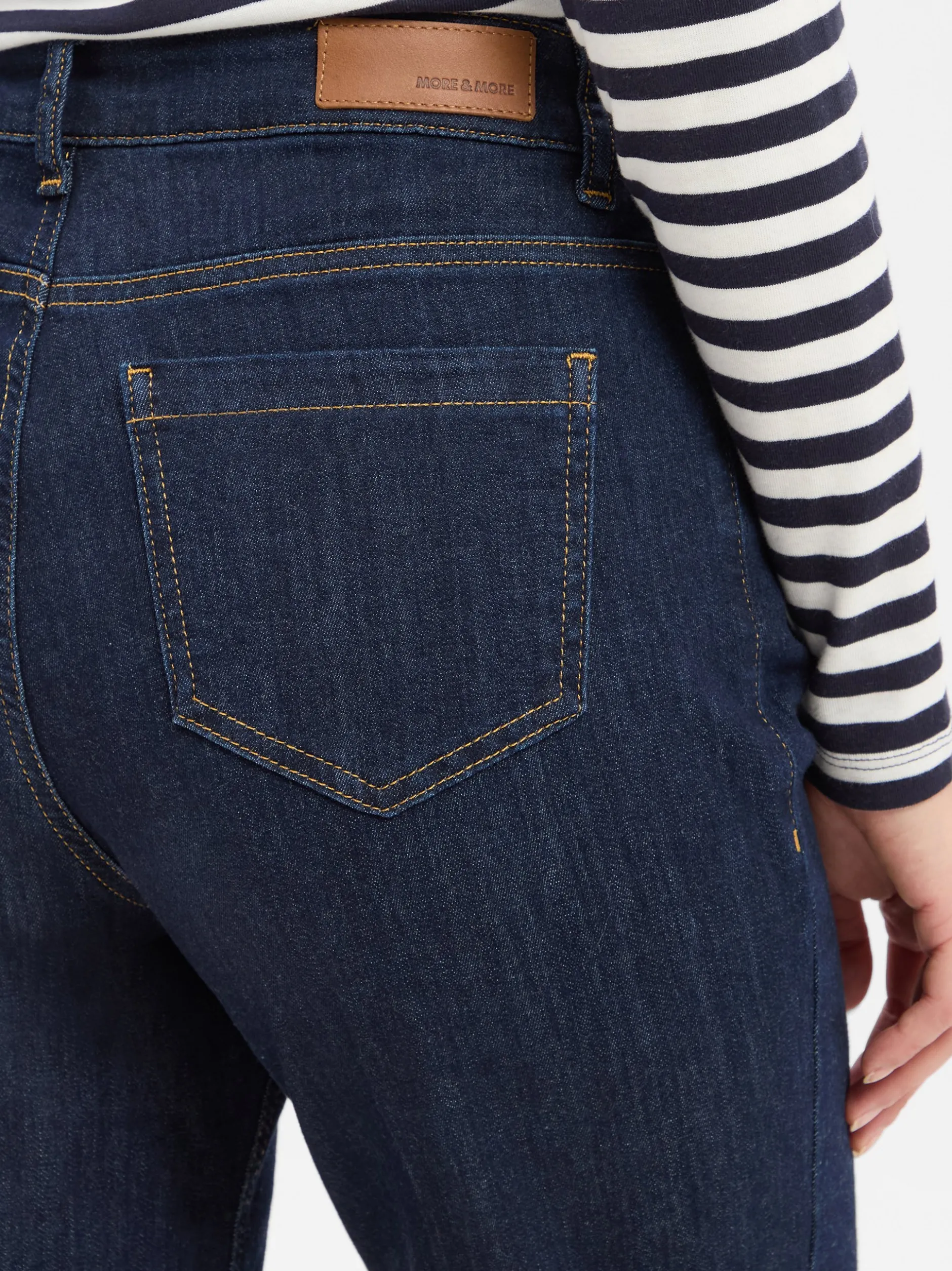 More & More Damen Jeans in marine - Länge: lang