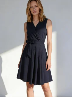 More & More Damen Kleid in marine - Ärmel: ohne Arm