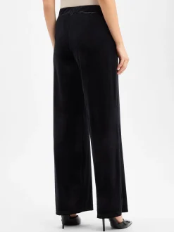More & More Damen Samthose in schwarz - Länge: lang