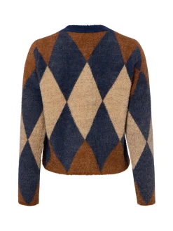 More & More Damen Strickjacke in marine braun