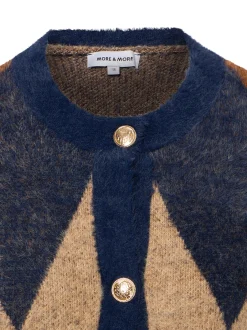 More & More Damen Strickjacke in marine braun
