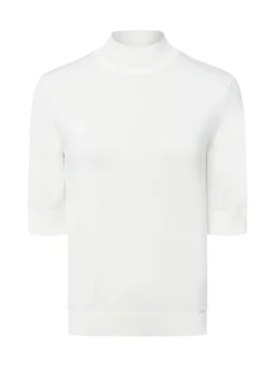 More & More Damen Strickshirt in ecru - Ärmel: Halbarm