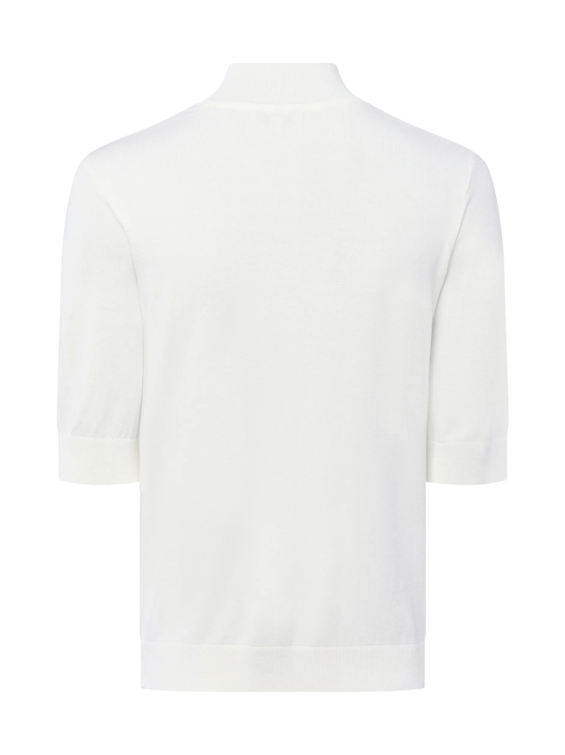More & More Damen Strickshirt in ecru - Ärmel: Halbarm
