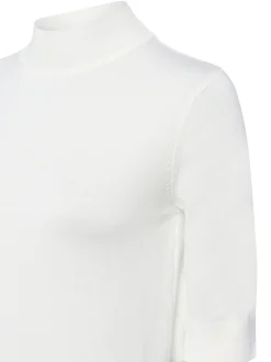 More & More Damen Strickshirt in ecru - Ärmel: Halbarm