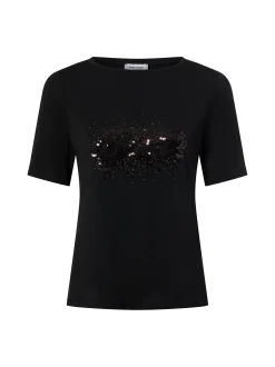 More & More Damen T-Shirt in schwarz - Ärmel: kurzarm