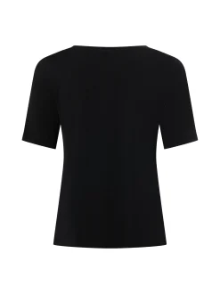 More & More Damen T-Shirt in schwarz - Ärmel: kurzarm
