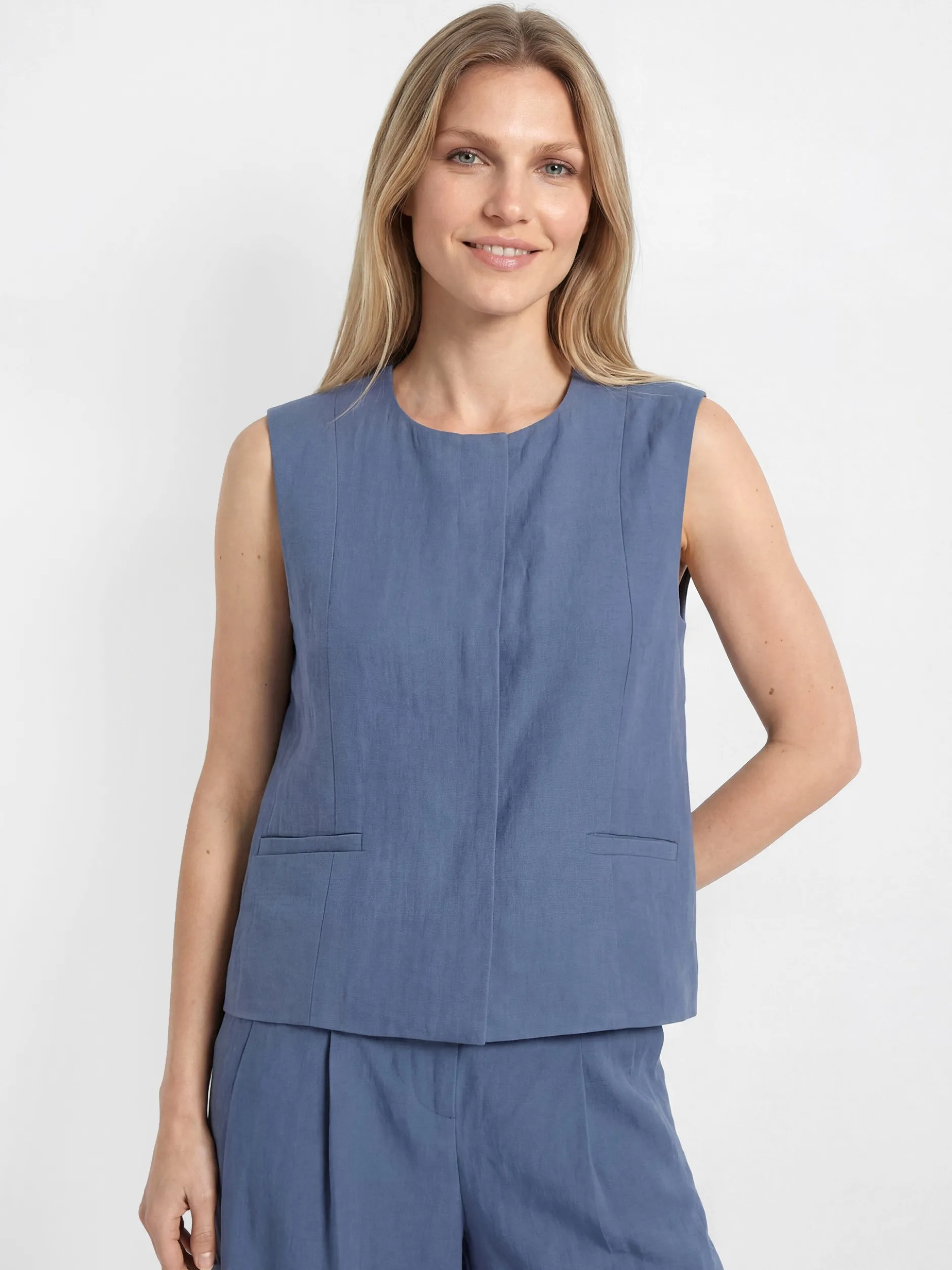 Msch Copenhagen Damen Anzugweste - Frode in blau