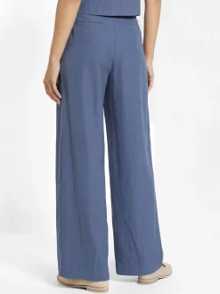 Msch Copenhagen Damen Bundfaltenhose - Frode in blau
