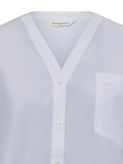 Msch Copenhagen Damen Businessbluse - MSCHNadetta Zenika in weiß