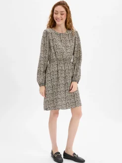 Msch Copenhagen Damen Kleid - MSCHCielo Amabella in ecru schwarz